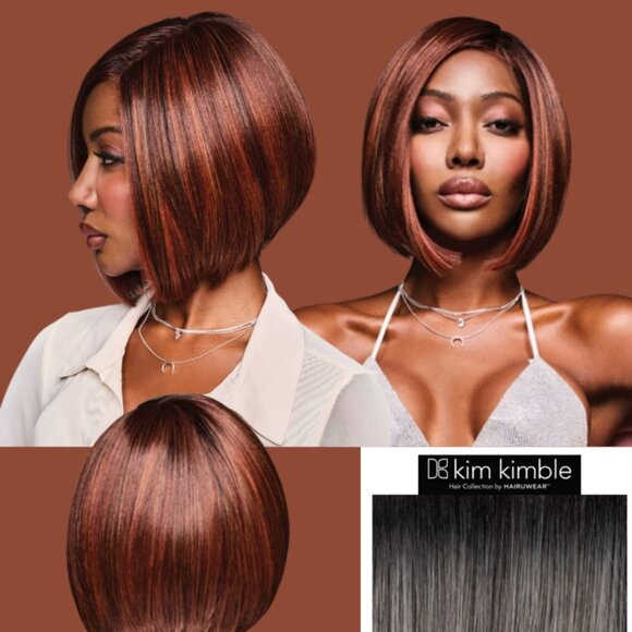 Kim Kimble Hailey Mid-length Page Boy Wig by Hairuwear,...